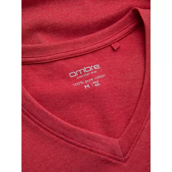  Srajca OMBRE OM-TSBS-0145 RDEČA MELANGE 