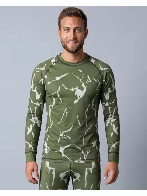Moška premium termo majica z dolgimi rokavi ALTISPORT VOJ/ALM052TER01 KAKI