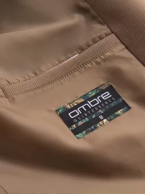 Moški plašč OMBRE OM-COSC-0112 KAVA