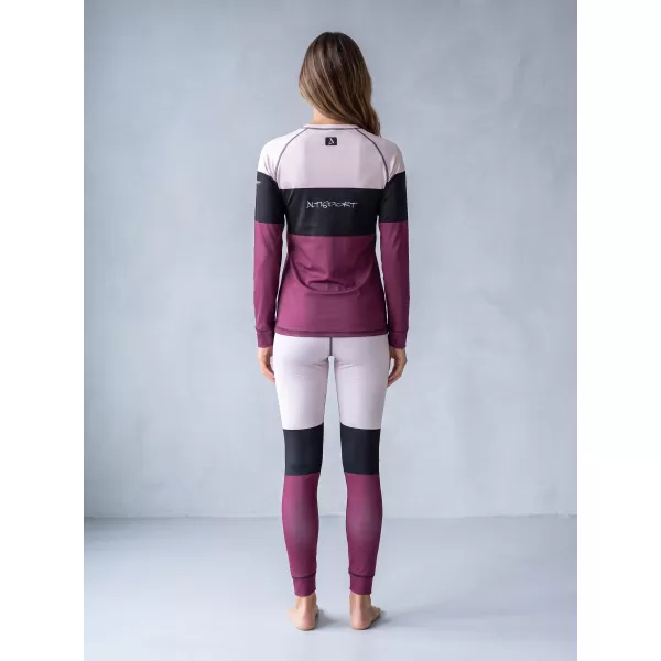  Ženske vrhunske funkcionalne termo hlače ALTISPORT VOJ/ALW051TER02 BORDO 
