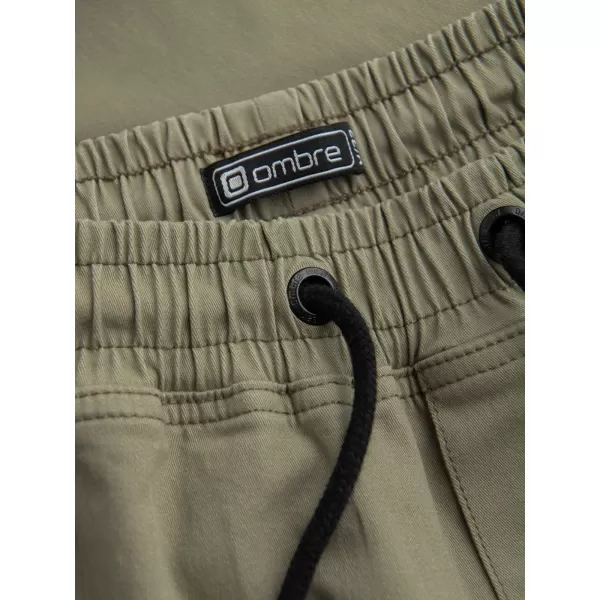  Hlače OMBRE OM-PAJO-0125 KHAKI 