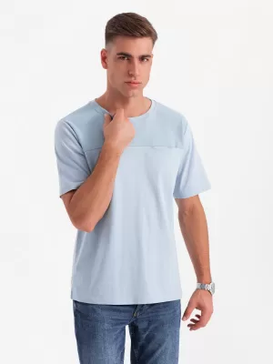 Srajca OMBRE OM-TSCT-0171 SVETLO MODRA