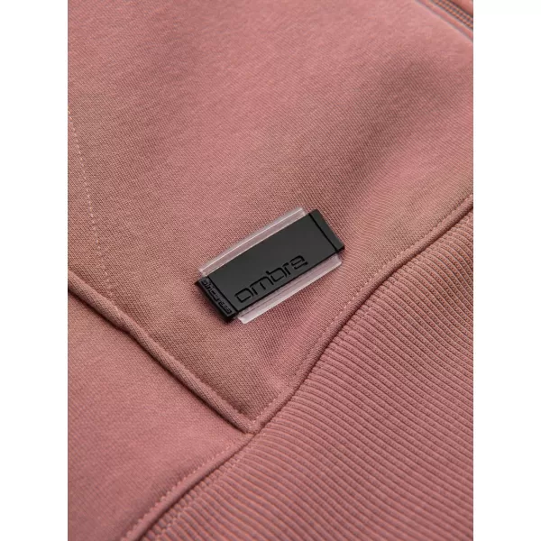 Moška jopica OMBRE OM-SSBZ-0160 TEMNO ROZA 