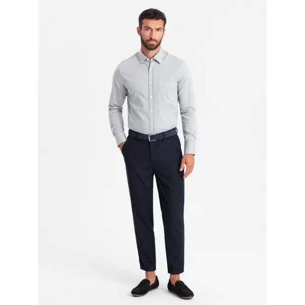  Srajca OMBRE OM-SHCS-0174 SIVA 