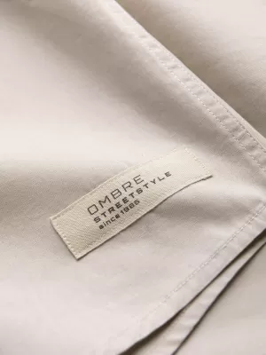 Srajca OMBRE OM-SHSS-0168 SMETANA