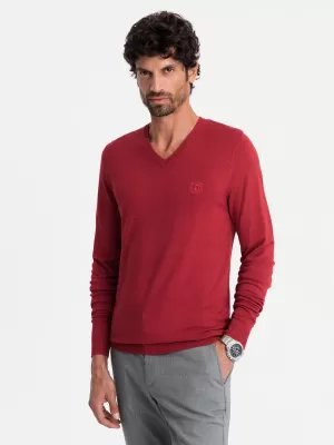 Moški pulover OMBRE OM-SWBS-0107 RDEČA