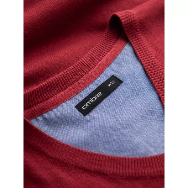  Moški pulover OMBRE OM-SWBS-0107 RDEČA 