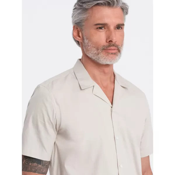  Srajca OMBRE OM-SHSS-0168 SMETANA 