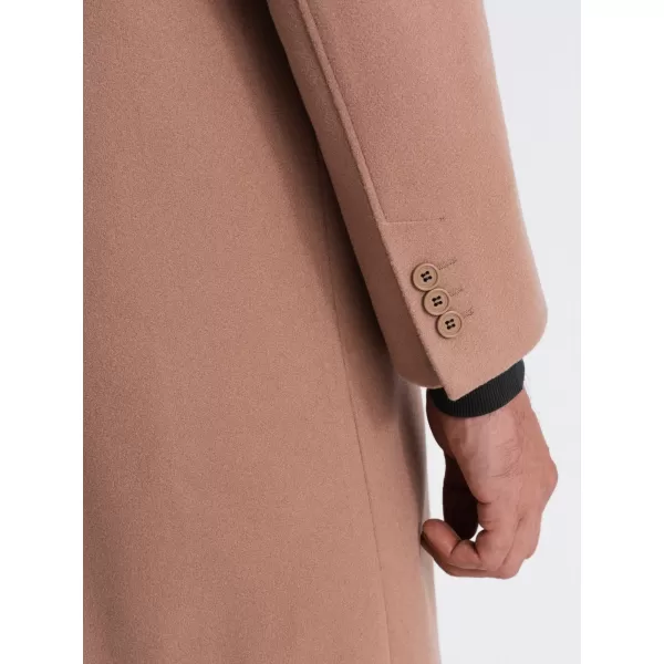  Moški plašč OMBRE OM-COWC-0106 RJAVA 
