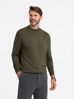 Moški pulover OMBRE OM-SWTN-0100 KHAKI