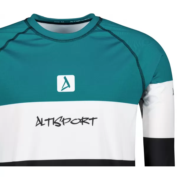 Moška premium termo majica z dolgimi rokavi ALTISPORT VOJ/ALM051TER01 KEROZIN/ČRNA 