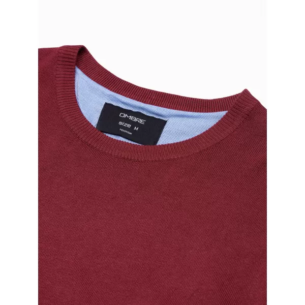  Moški pulover OMBRE OM-SWBS-0106 BURGUND 