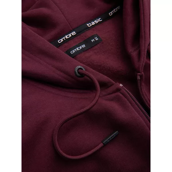  Moška jopica OMBRE OM-SSBZ-0160 MAROON 