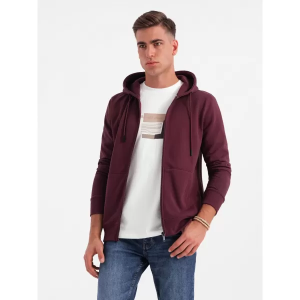 Moška jopica OMBRE OM-SSBZ-0160 MAROON 