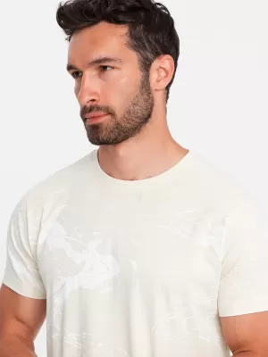 Srajca OMBRE OM-TSFP-0184 SMETANA