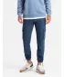Hlače OMBRE OM-PACG-0196 TEMNO MODRA