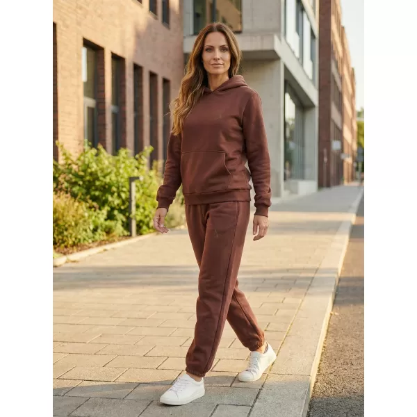  Ženski pulover ALTISPORT BYB/ALW002BY289 ČOKOLADNO RJAVA 