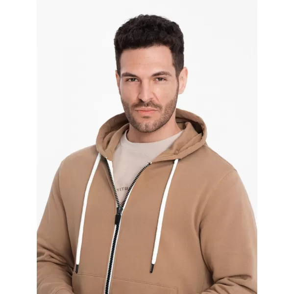  Moška jopica OMBRE OM-SSBZ-0178 RJAVA 