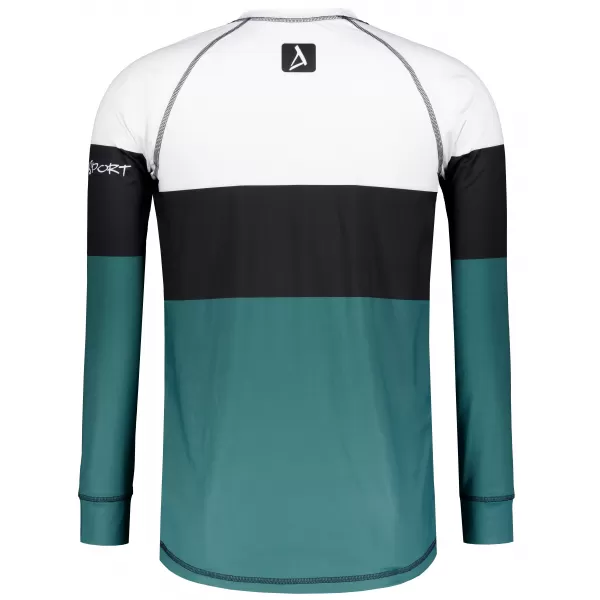  Moška premium termo majica z dolgimi rokavi ALTISPORT VOJ/ALM051TER01 BELO ZELENA 