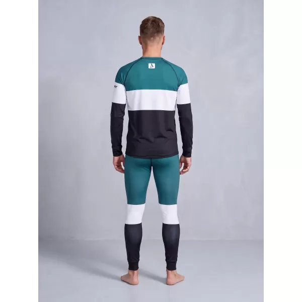  Moška premium termo majica z dolgimi rokavi ALTISPORT VOJ/ALM051TER01 KEROZIN/ČRNA 