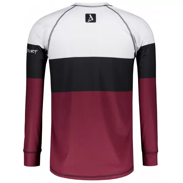  Moška premium termo majica z dolgimi rokavi ALTISPORT VOJ/ALM051TER01 BORDO 