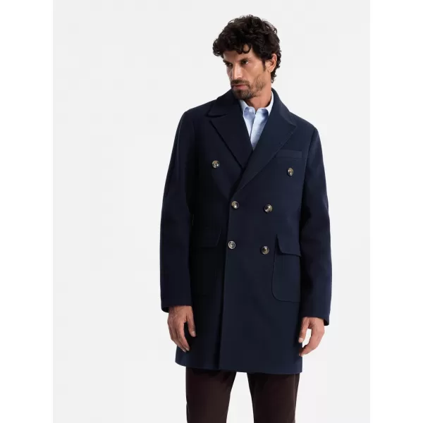  Moški plašč OMBRE OM-COWC-0109 INDIGO 