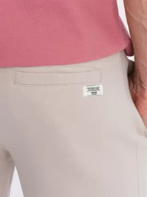 Kratke hlače OMBRE OM-SRBS-0139 LAHKA BEŽ