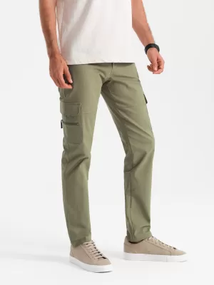 Hlače OMBRE OM-PACG-0204 OLJK