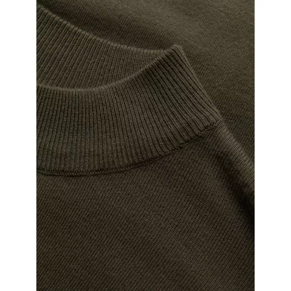  Moški pulover OMBRE OM-SWTN-0100 KHAKI 
