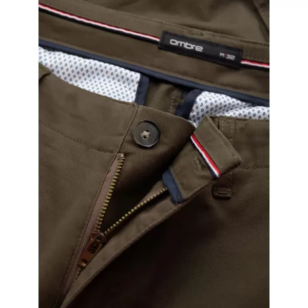 Kratke hlače OMBRE OM-SRCG-0133 TEMNA OLJKA 