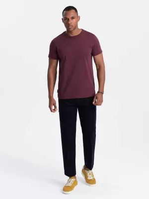 Srajca OMBRE OM-TSBS-0146 MAROON