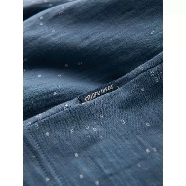  Srajca OMBRE OM-TSFP-0179 MODRI ​​DENIM 
