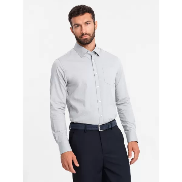  Srajca OMBRE OM-SHCS-0174 SIVA 