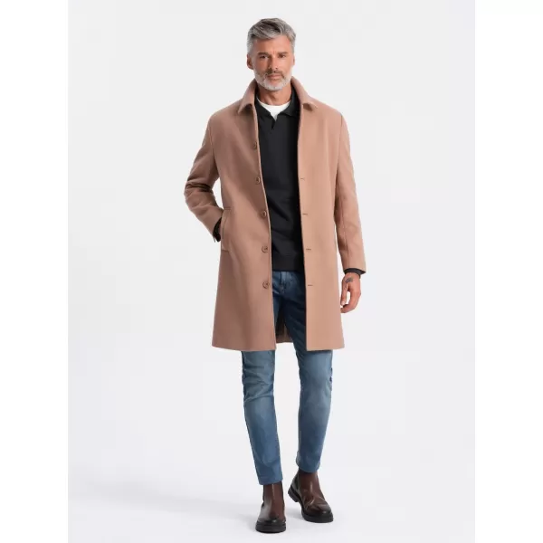  Moški plašč OMBRE OM-COWC-0106 RJAVA 