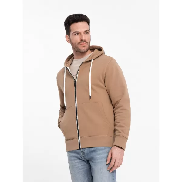  Moška jopica OMBRE OM-SSBZ-0178 RJAVA 