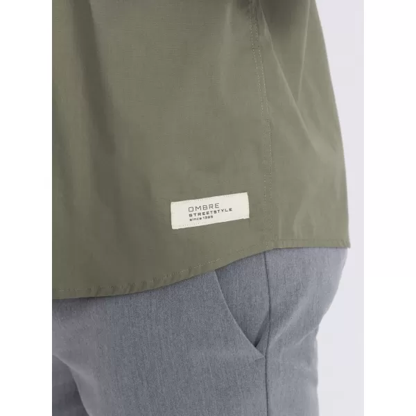  Srajca OMBRE OM-SHSS-0168 KHAKI 