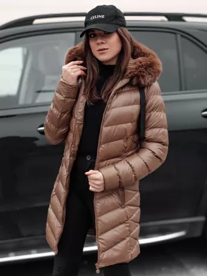 Plašč DSTREET CRYSTAL TY4774 KARAMELA