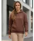 Ženski pulover ALTISPORT BYB/ALW002BY289 ČOKOLADNO RJAVA