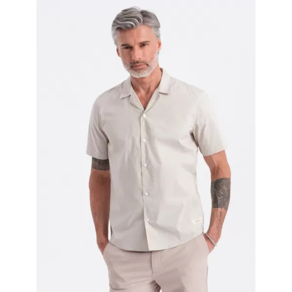 Srajca OMBRE OM-SHSS-0168 SMETANA 