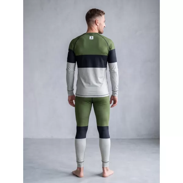  Moške premium funkcionalne termo hlače ALTISPORT VOJ/ALM051TER02 KAKI 