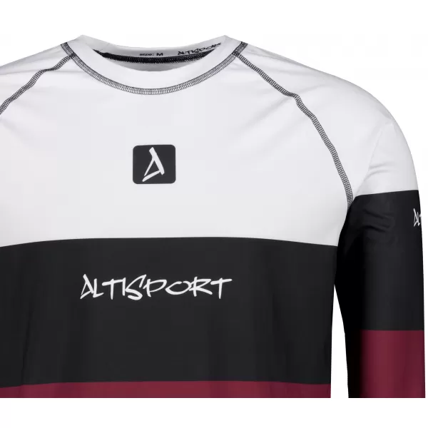  Moška premium termo majica z dolgimi rokavi ALTISPORT VOJ/ALM051TER01 BORDO 