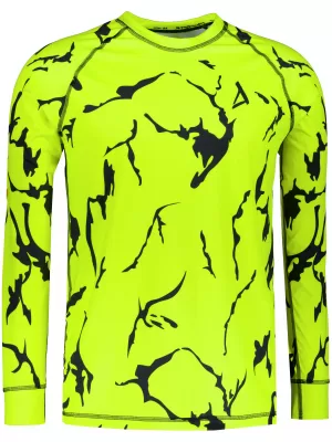Moška premium termo majica z dolgimi rokavi ALTISPORT VOJ/ALM052TER01 NEONSKO ZELENA
