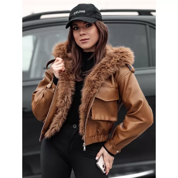  Ženska jakna DSTREET SOFTREBEL TY4761 KARAMELA 