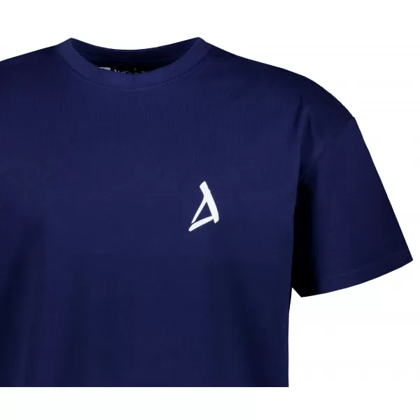  Moška prevelika majica s kratkimi rokavi ALTISPORT BYB/ALM002BY102 TEMNO MODRA 