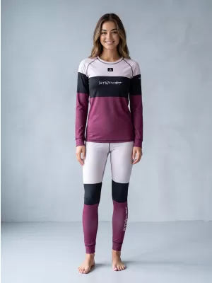 Ženske vrhunske funkcionalne termo hlače ALTISPORT VOJ/ALW051TER02 BORDO