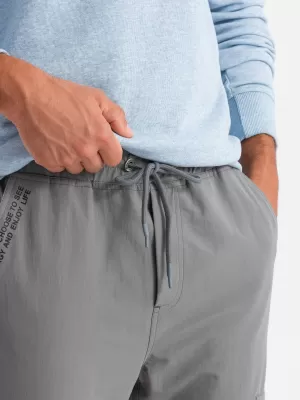 Moške sledilne obleke OMBRE OM-PAJO-0200 SIVA