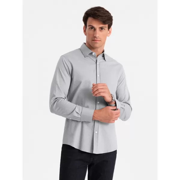  Srajca OMBRE OM-SHCS-0175 SIVA 