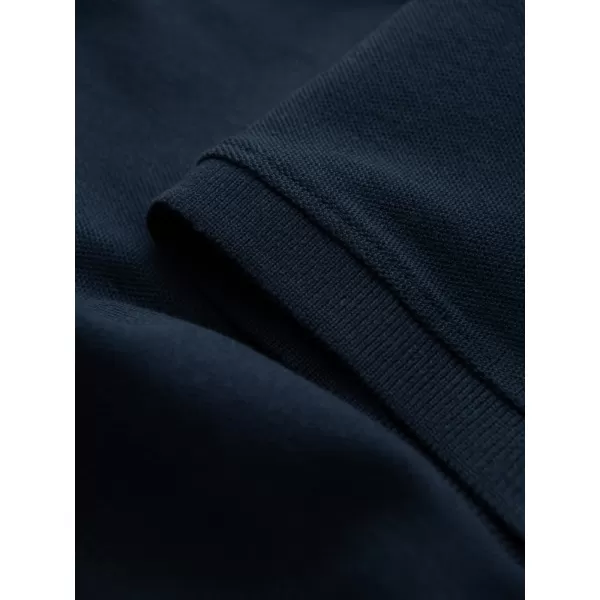  Moška T -majica z ovratnikom OMBRE OM-POBS-0100 MORNARSKO MODRO 