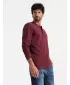 Moška T -majica z dolgim ​​rokavom OMBRE OM-LSCL-0120 MAROON
