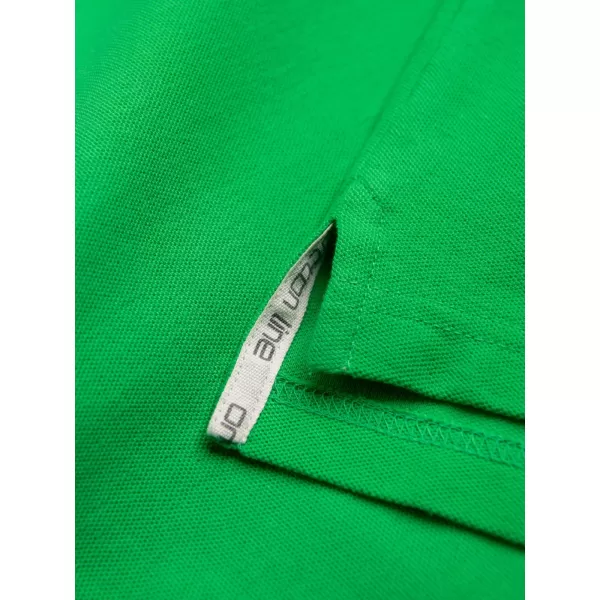  Moška T -majica z ovratnikom OMBRE OM-POBS-0100 NEON ZELENA 